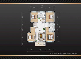 地产  彩色户型图