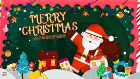 圣诞节主题插画