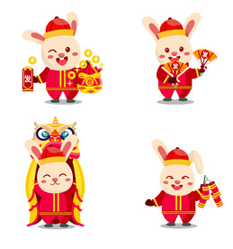 新春兔形象