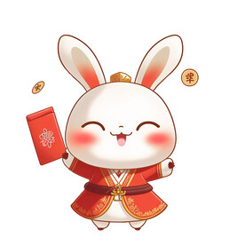 新年卡通兔子