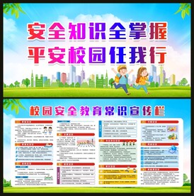 校园安全教育常识宣传栏