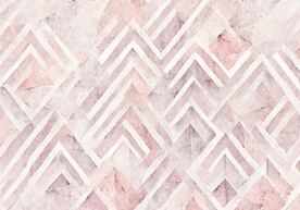 现代简约几何粉色淡雅地毯地垫