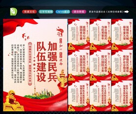 民兵展板