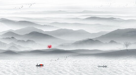 水墨山水画