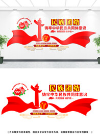 民族团结文化墙设计