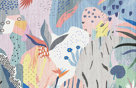 抽象彩色花纹地毯图案