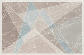 几何线条色块抽象地毯