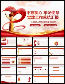 基层党支部党建工作总结PPT