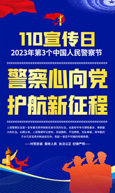 全国110宣传日海报