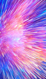 极光星空抽象装饰画