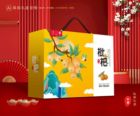 枇杷包装 水果礼盒