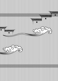 高清分层透明底推拉门打印图