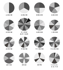 矢量切割饼状图