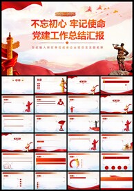 党建党支部党政动态ppt模板