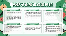预防心脑血管疾病宣传栏