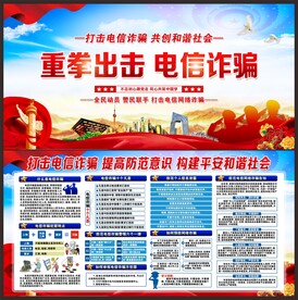 电信诈骗展板