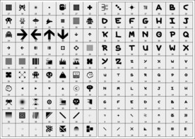 140款小图标及字母笔刷