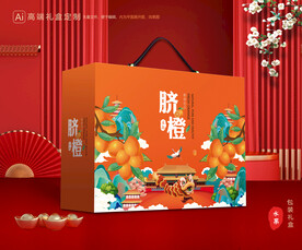 橙子包装 脐橙礼盒