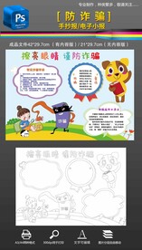 预防电信网络诈骗小报手抄报