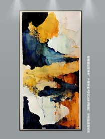 抽象艺术玄关装饰画