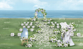 海边婚礼仪式区