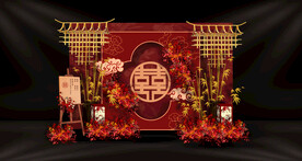 中式婚礼迎宾区