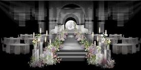 白色婚礼仪式区