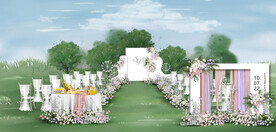 户外婚礼仪式区