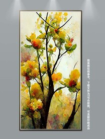 简约唯美玄关装饰画