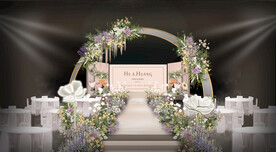 香槟色婚礼仪式区