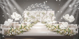 香槟色婚礼仪式区