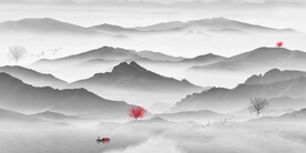 水墨山水画