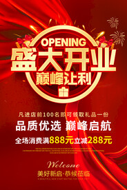 盛大开业海报