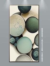 简约立体玄关装饰画