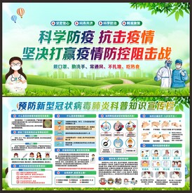 疫情防控宣传展板