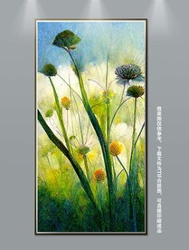 清新花卉玄关装饰画