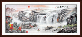 泼墨山水画
