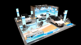 车展展位设计案例效果图