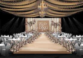 香槟色婚礼效果图