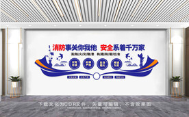 消防应急救援安全文化墙