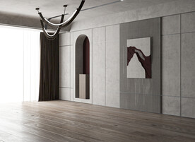 现代极简 轻奢餐厅 空场景