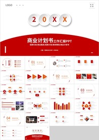 红色通用项目商业计划书PPT