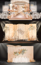 香槟色婚礼效果图