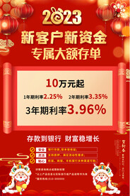 银行活动宣传海报