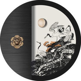 新中式线描国画装饰画