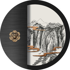 新中式线描国画装饰画