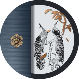 新中式线描国画装饰画