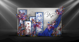 新中式婚礼迎宾区