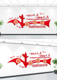 一切为了人民文化墙