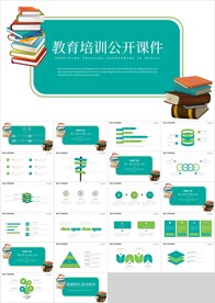 绿色教育培训公开课说课PPT